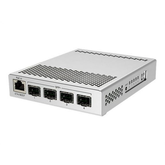 MikroTik CRS305-1G-4S+IN - Switch - 4 x SFP+ + 1 x 10/100/1000 (PoE) - desktop - PoE+ - DC power