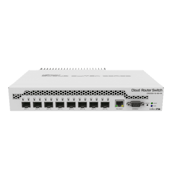 MikroTik CRS309-1G-8S In Switch Gigabit Ethernet Port and 8x SFP 10 Gbps Ports
