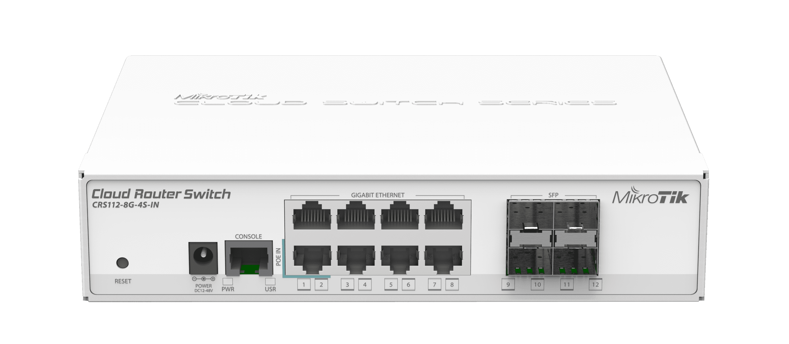 MikroTik Ethernet Smart Switch CRS112-8G-4S-IN 8 Ports Gigabit 4 SFP Cloud