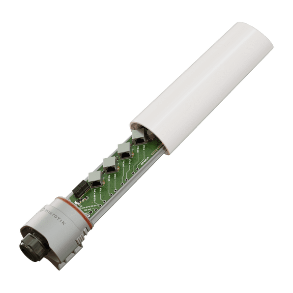 MikroTik GPeRx4 PoE Extender | 90W PoE Input to 3x 30W PoE Output | Outdoor-Ready | SwOS Lite Management | VLAN & SNMP Support