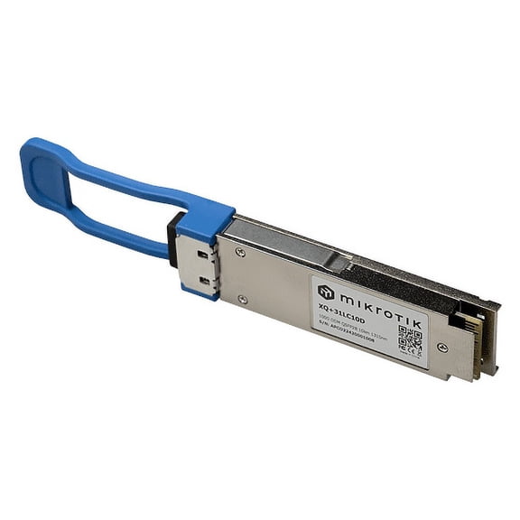 MikroTik XQ+31LC10D 100 Gigabit QSFP28 Optical Module  10 km Reach, 100 Gbps Bandwidth, Digital Diagnostic Monitoring