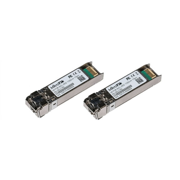 MikroTik XS+2733LC15D 25G SFP28 BiDi Optical Module Kit  1G/10G/25G, Single LC, 1270nm/1330nm, 15km, DDM Support, Pair of Two Modules