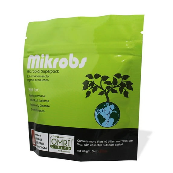 Mikrobs - Microbial Superpack for Living Soil. Revitalize Plants (3 Oz)