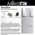 thumbnail image 1 of Mikrotik BaseBox2 RB912UAG-2HPnD-OUT, Outdoor 2.4Ghz Wireless AP USB OSL4, 1 of 2