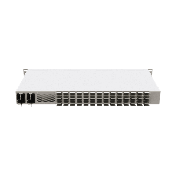 Mikrotik CRS326-4C+20G+2Q+RM. 20 x 2.5G ETH Ports, 4 x Combo (10G RJ45 or SFP+), 2 x 40G QSFP+ Cages, 1 x 100Mbit Management, RouterOS L6, 1U RM, Dual redundant PSU