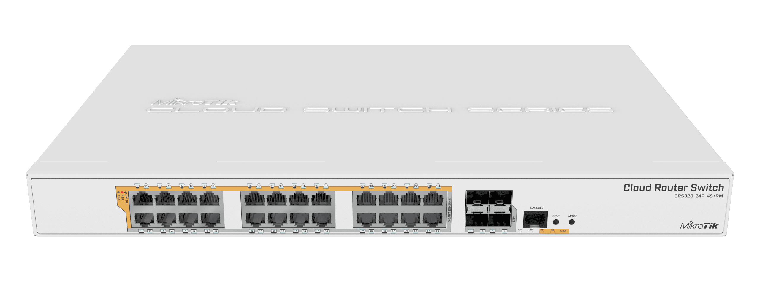 Mikrotik Gigabit router/switch CRS32824P4S+RM 24Port with