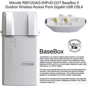 Mikrotik RouterBOARD 912UAG RB912UAG-5HPnD 1000mW Built in 5GHz 11a/n OSL4
