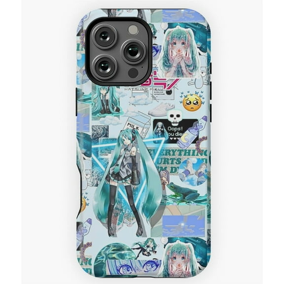 Miku Hatsune College Style Phone Case for iPhone 16 15 14 13 12 11 Pro Max