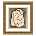 thumbnail image 1 of Mikuláš Galanda 15x17 Gold Ornate Wood Frame and Double Matted Museum Art Print Titled - Girl's Head (1938), 1 of 4