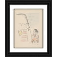 thumbnail image 1 of Mikuláš Galanda 19x24 Black Ornate Framed Double Matted Museum Art Print Titled: Christmas (1936), 1 of 5