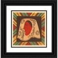 thumbnail image 1 of Mikuláš Galanda 20x21 Black Ornate Framed Double Matted Museum Art Print Titled: The Head of a Girl in a Scarf (1937), 1 of 5