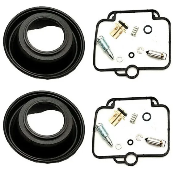 Mikuni Carburetor Rebuild Kit with Vacuum Diaphragm 2 Sets Replacement for KTM 400 SX, 640 LC4 Adventure, 640 LC4 Dual 1998-2007