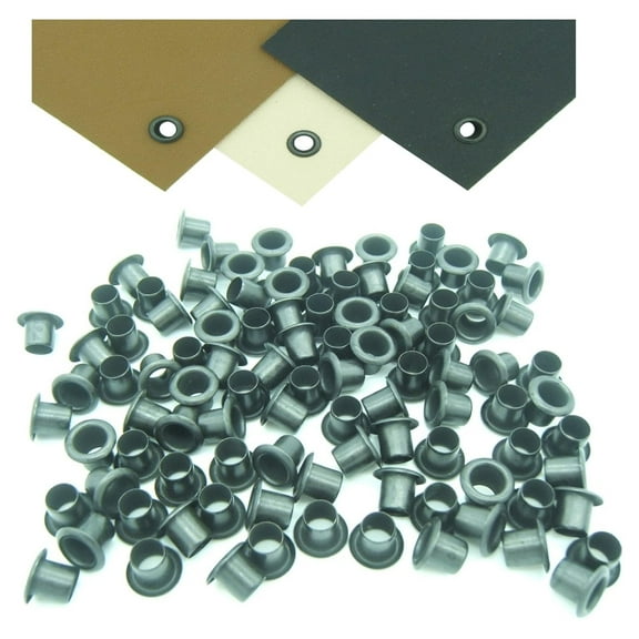 Mil-Spec Kydex Eyelets GS 8-8, Brass Black Oxide 1/4" DIY Gun Holster Knife Sheath Grommets