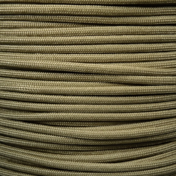 Mil Spec Paracord MIL-C-5040H Type III Built for Survival Titanium Series made with Genuine Authentic 7 Strand 550 LB True 550 Military Specification Strength Nylon Kernmantle Tactical Parachute Cord