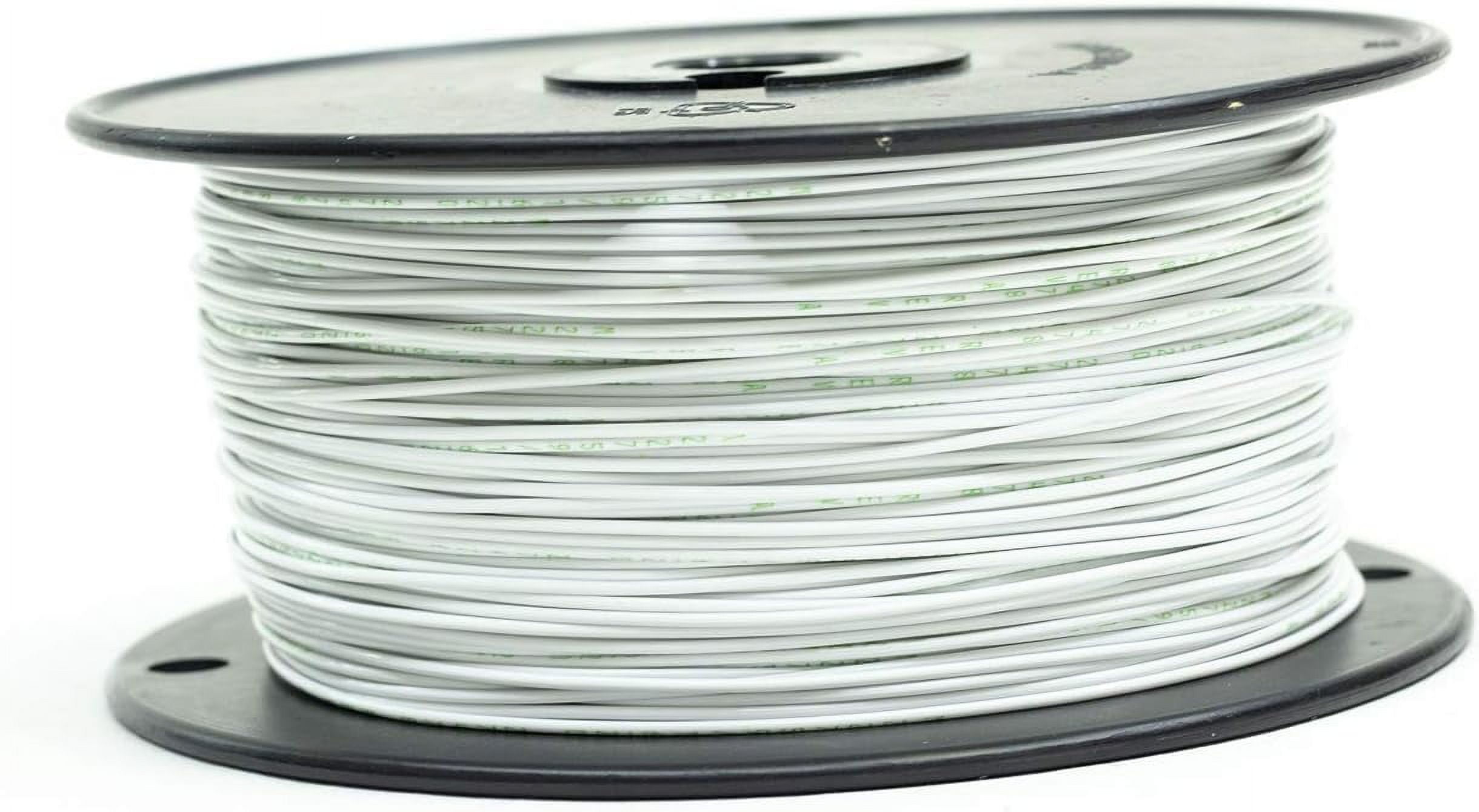 MilSpec Tefzel HiTemp Stranded Wire 20AWG Gauge … (50FT, White