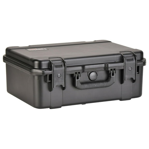 SKB iSeries Watertight Case, Heavy Duty Container Waterproof Box with Gasket Seal, Gray