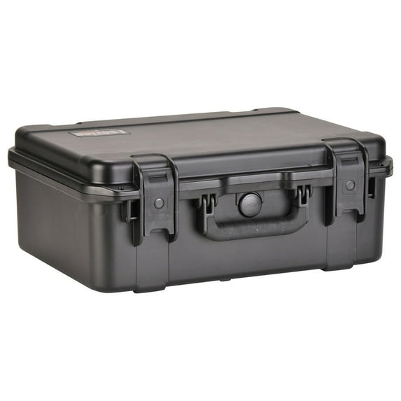 SKB iSeries Watertight Case, Heavy Duty Container Waterproof Box with Gasket Seal, Gray