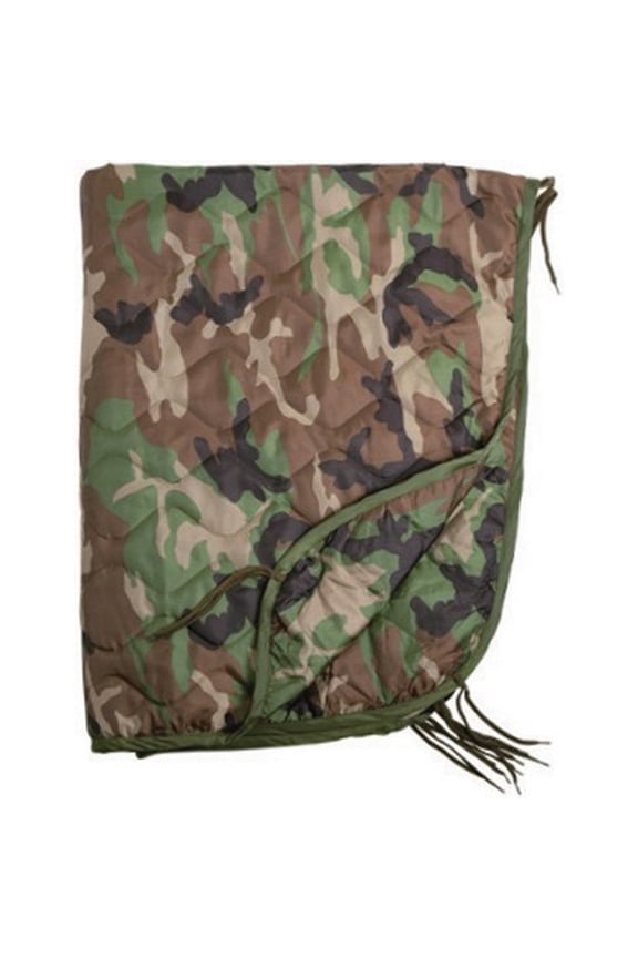 Mil-Tec 14425020 Mil-Tec Poncho Liner Woodland Camo