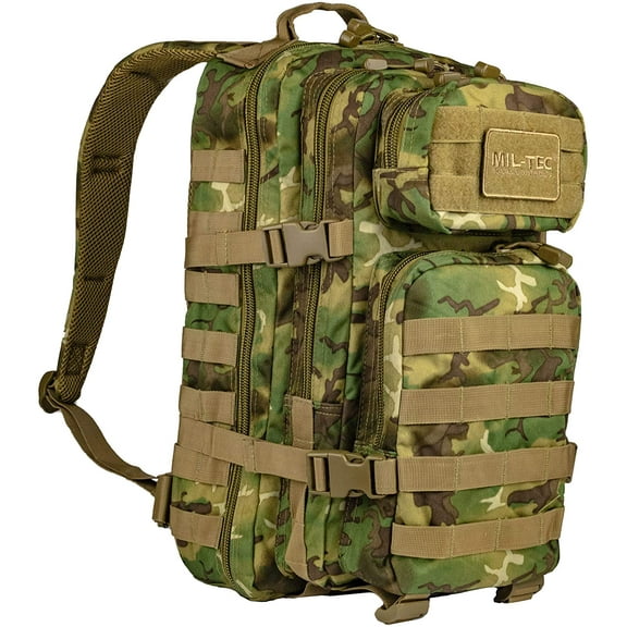 MIL-TEC Assault Backpack, Arid Woodland Camo, Large