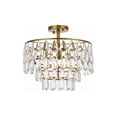 thumbnail image 1 of Mila 16 inch flush mount in brass, 1 of 4