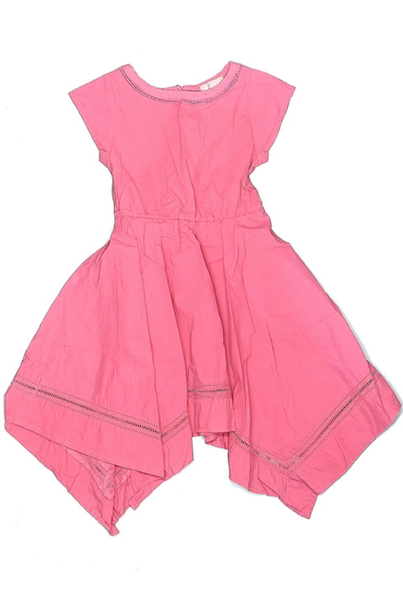 Toddler Girl's Pink Dress with Bow in Back - 4T