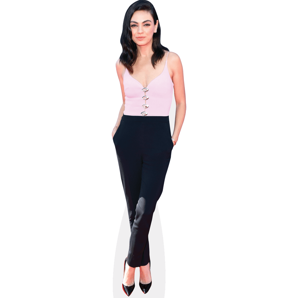 Mila Kunis (Pink Top) Lifesize Cardboard Cutout Standee - Walmart.com