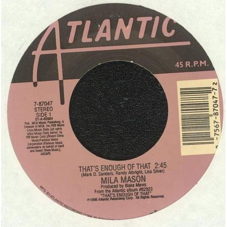 Mila Mason - That's Enough Of That - 7"