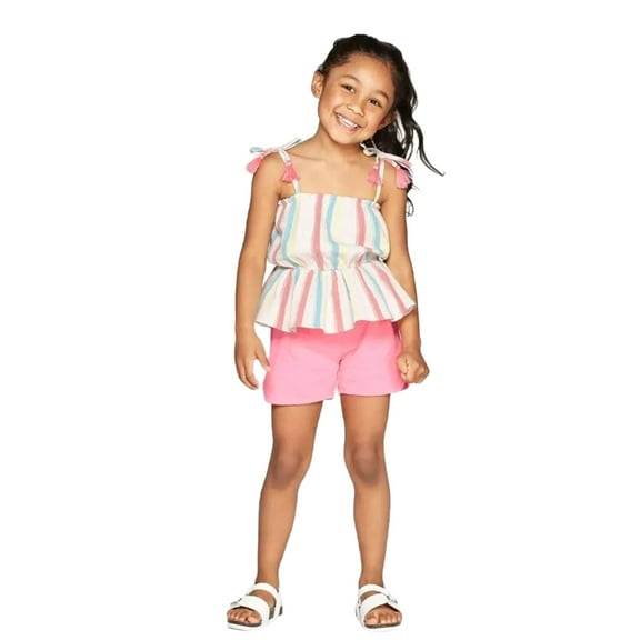 Mila and Emma Toddler's 2-Piece Spaghetti Strap Top/Shorts Outfit Size 2T