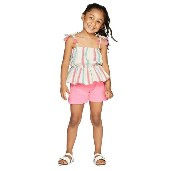Mila and Emma Toddler's 2-Piece Spaghetti Strap Top/Shorts Outfit Size 3T