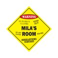 thumbnail image 1 of Mila's Room Sign Crossing Zone Xing | Indoor/Outdoor | 14" Tall kids bedroom decor door children's name boy girl, 1 of 5