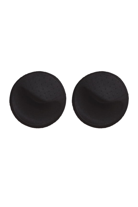 1 Pair Bra Pads Inserts Lightweight Round Replacement Sponge Push up Cup Padding Black Holed