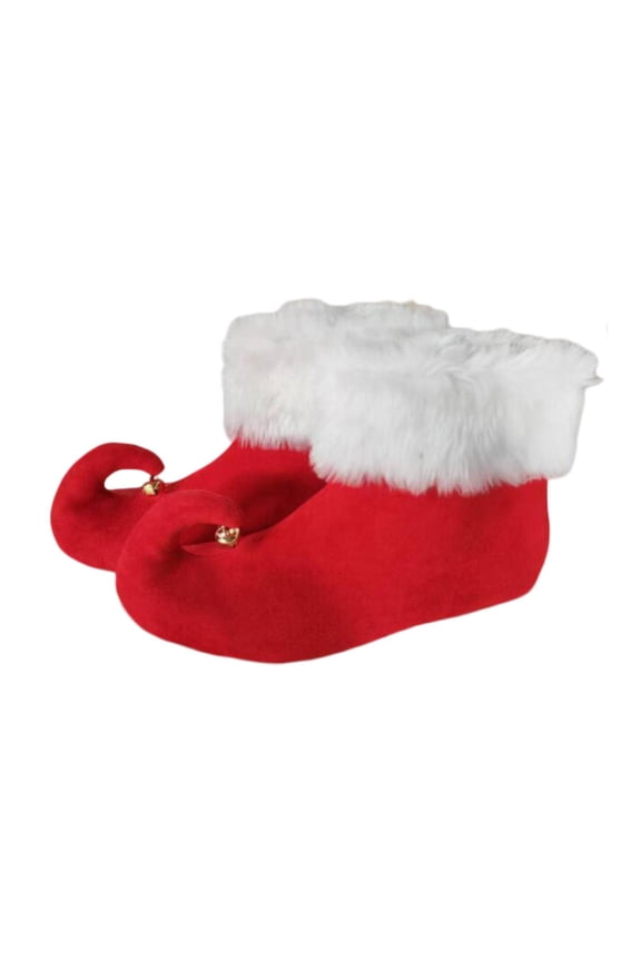 1 Pair of Christmas Elf Shoes Elf Slippers Shoes for Halloween Xmas Dress up Length 24cm