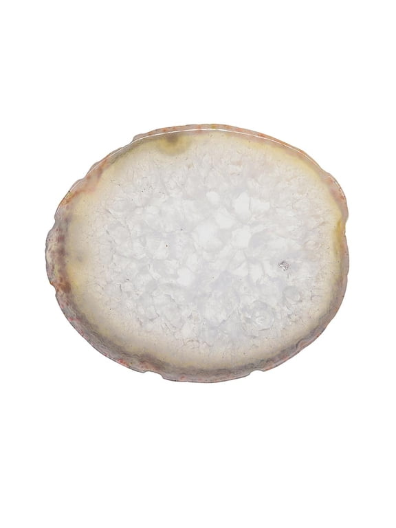1pcs Irregular Agate Slice Quartz Crystal Polished Stone for Pendant Charms Raw grey