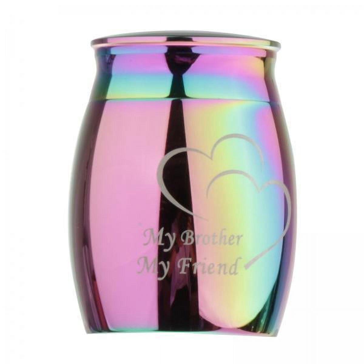 Milageto 2-3 of pack Pet dog and cat Funeral Ash Urn Small Stainless-Steel Ashed Jar Jewelry 2 Pcs