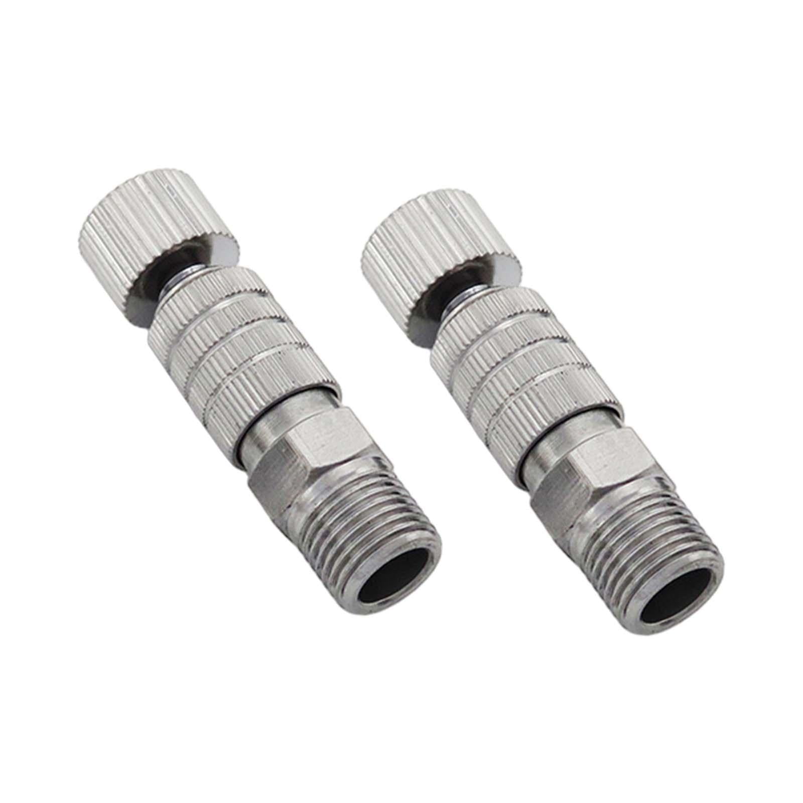 Milageto 2 Pieces Airbrush Quick Disconnect Fittings, Coupling Adapter for Air Compressor Without Valve