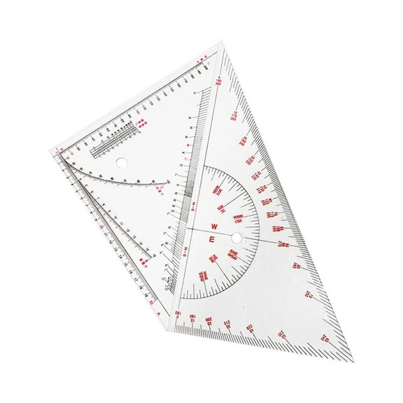 Milageto 2 Pieces Triangle Ruler Square Measuring Ruler Protractor Triangle Multipurpose