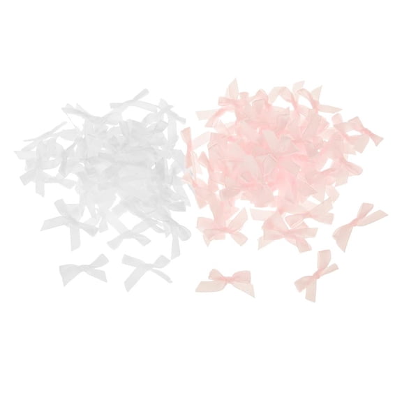 Milageto 200pcs Mini Ribbon Bow Embellishment for Wedding Invitation Card Decoration
