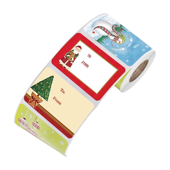 Milageto 250Pcs Christmas Stickers Gift Sealing Sticker Envelope Seal Labels for Festival