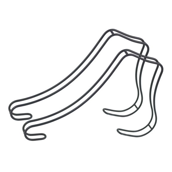 Milageto 2Pcs Sandal Shoe Store Display Stand Inserts for Shopping Mall Shop Home Use Black