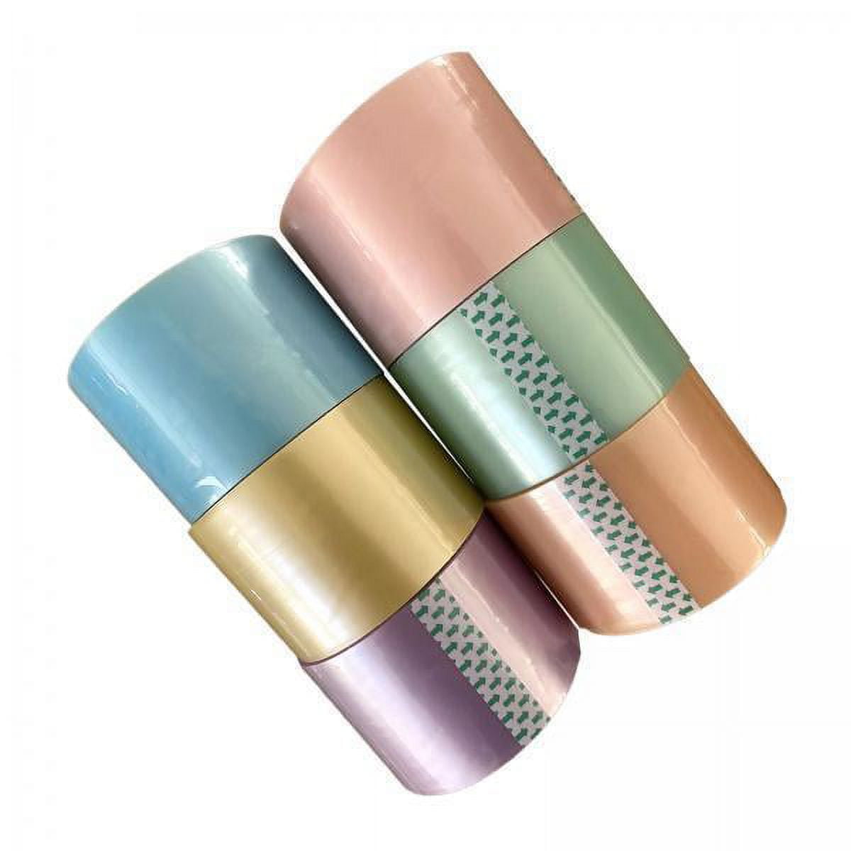 Milageto 2x 6x Sticky Ball Tape DIY Making Ball Colorful Educational 6cm Width Creative Decorative Colored Ball Tapes for Scrapbook Adult Kids Supplies