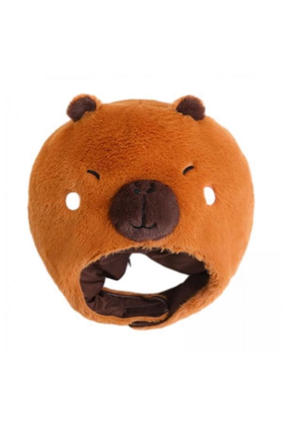 2x Animal Hat Capybara Headwear Boys Girls Breathable Headdress Headgear for Festival Masquerade Halloween Party Supplies