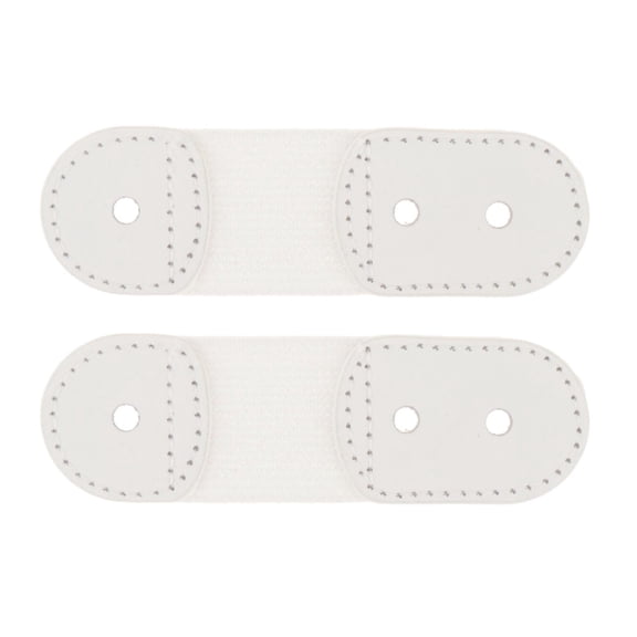 Milageto 2x Figure Skating Lace Straps Belts Cover for Dance Practicing All Shoe Size White
