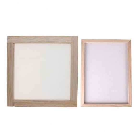 Milageto 2x Paper Making Screen, Use Inks, Acrylic Or Coloured Recycled Paper to Die The Paper to Any Desired Colour