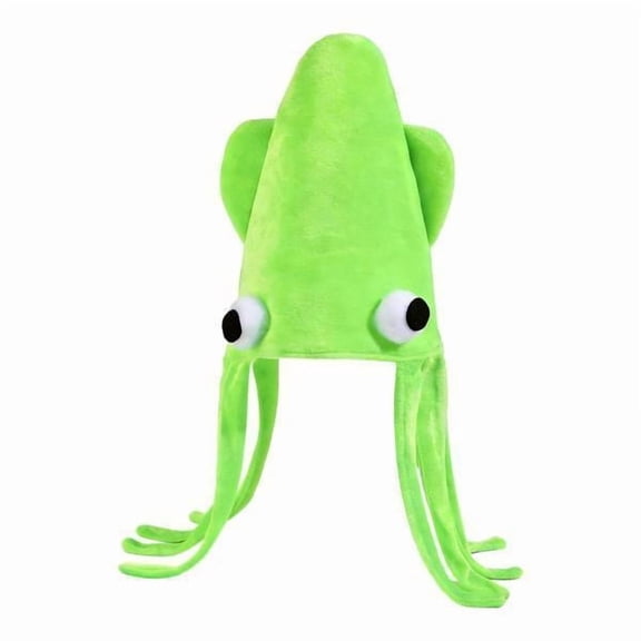 Milageto 2xCostume Cosplay Accessory Octopus Party Cap Dress up Prop Birthday Squid Hat Green