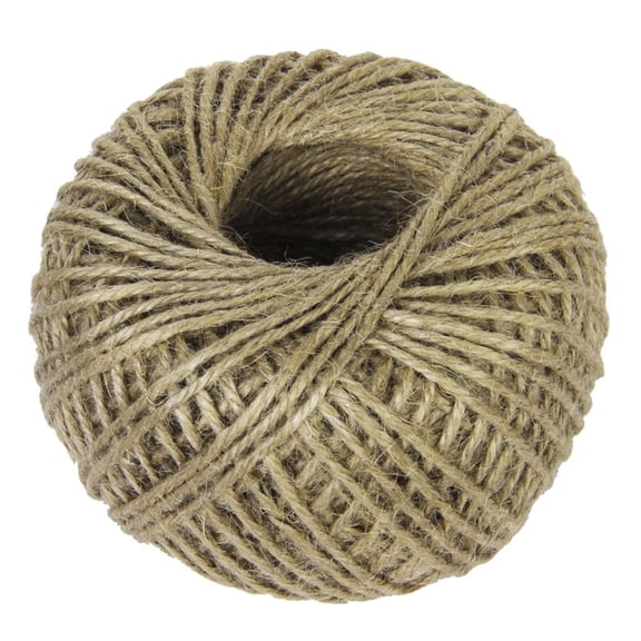 Milageto 3-Ply Twisted Burlap String Natural Ribbon Jute Twine Rope Gift Wrapping 80M
