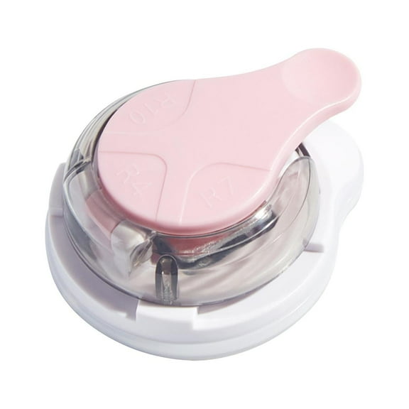 Milageto 3 Way Corner Rounder Punch Cutter Tags Envelope Paper Crafts Tool for Photo Home Pink