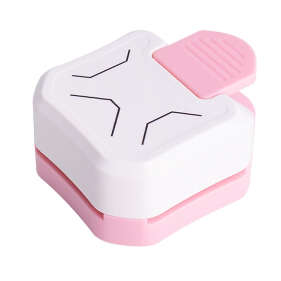 Milageto 3 in 1 Corner Cutter Trimmer Compact DIY Laminate Embossing Paper Cutter Rounder Pink