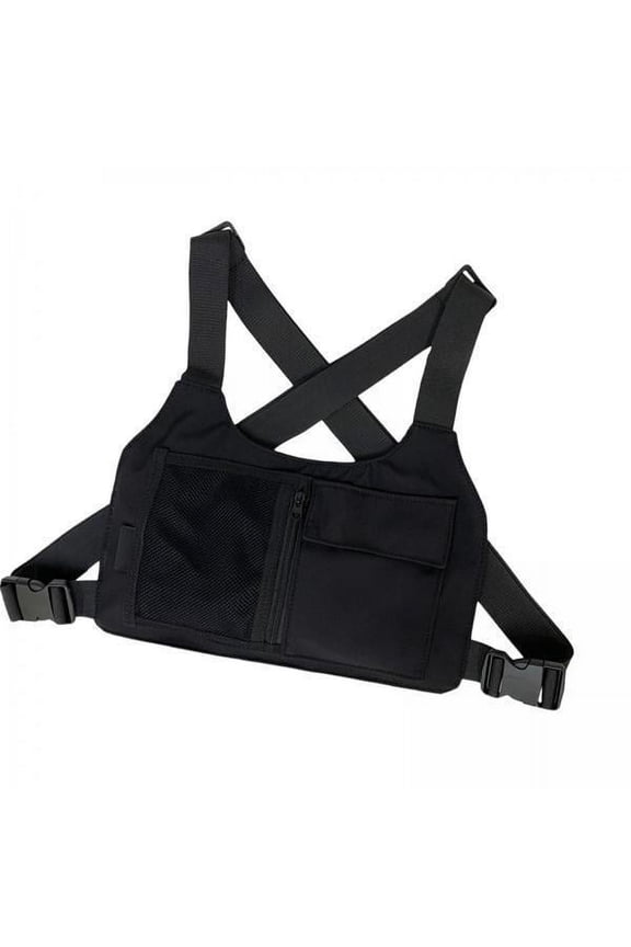 3x Chest Rig Bag Lightweight Adjustable Shoulder Strap Utility Utility Vest Chest
