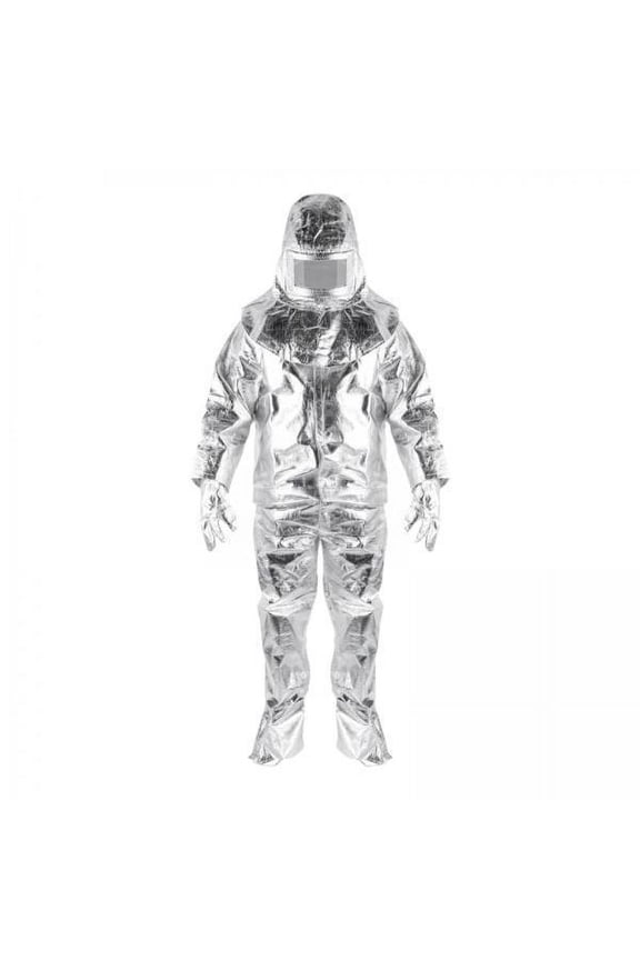 4xHeat Resistant Insulation Suit Uniform Clothing Fireproof Clothes 500 degrees XL
