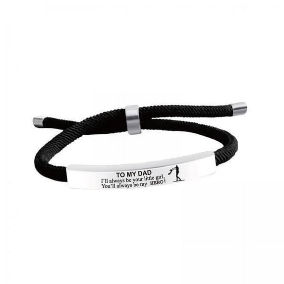 Milageto 3xto My Dad Bracelet Handmade Inspirational Gift Unique Birthday Gift Bracelet 3 Pcs